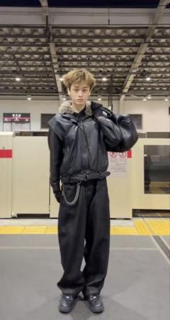 クリスマスツリー特価！ 本人着用】黒レザージャケット ケンタウロス健太着用 - メルカリ ジャケット・アウター