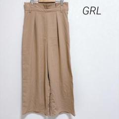 グレイル　フレアパンツ　ワイドパンツ　脚長　ピンクベージュ　無地　シンプル