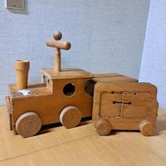 木製玩具　2点　木製汽車　&　木製河馬パネル　組み立て