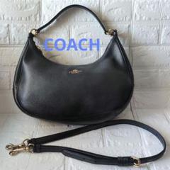 未使用✨COACH コーチ ショルダーバッグ ブラック レザー 本革