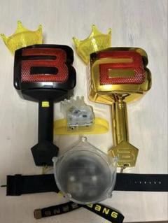 BIGBANG ペンライト 10周年 ブラック リストバンド おまけ 4点セット BIGBANG ペンライト 10周年 ブラック リストバンド おまけ 4点