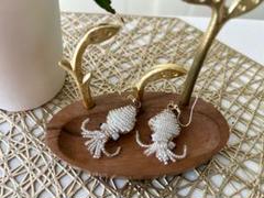 ♥︎ ビーズアクセサリー ピアス ♥ 一点物！