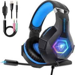 ゲーミングヘッドセット ps4 ヘッドセット ゲーム用ヘッドセット LEDマイク