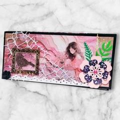 手作り ヴィンテージ風アルバム アコーディオンファイル・一点物 #30