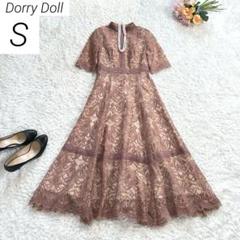 Dorry Doll 配色レース×ハシゴレース切り替えワンピースドレス S