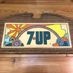 レア！　1960/70’s セブンアップ　看板　USA サイン　ピーターマックス レア！1960/70's セブンアップ看板USA サインピーターマックス