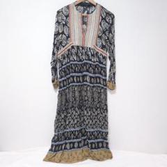 【美品】ZARA エスニックワンピ　Lサイズ ZARA - 【美品】ZARAザラ 刺繍たっぷりエスニックロング