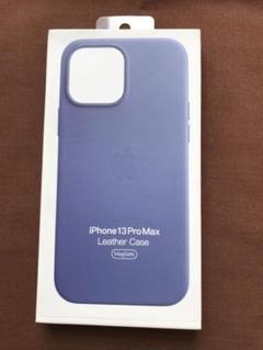 純正新品 iPhone 13 ProMax レザーケース　ウィステリア
