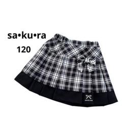 【美品】sakura キッズプリーツスカート　120 ミニスカート