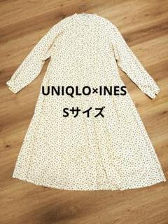 【試着のみ】UNIQLO×INES 花柄ロングワンピース Sサイズ