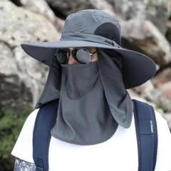 サファリハット アウトドア　男女兼用 軽量 速乾 メッシュ UVカット
