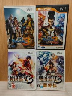 【wii ソフト】戦国BASARA3 宴 戦国無双3 猛将伝 4本セット
