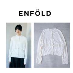 美品✨️ エンフォルド シルク ボックスシルエット カーディガン 22AW 美品✨️ エンフォルド シルク ボックスシルエット カーディガン