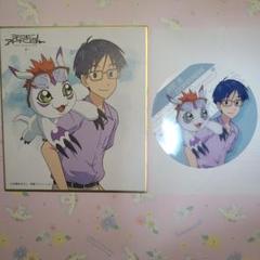 デジモンアドベンチャー ラスエボ アニONコラボ マグネットバッジ 全12種 デジモンアドベンチャー ラスエボ アニONカフェ 城戸丈 ゴマモン