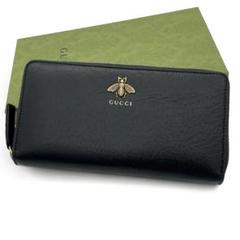 箱付き】GUCCI グッチ 長財布 ラウンドジップ アニマリエ