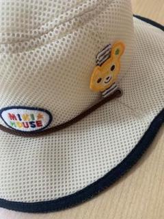 ミキハウス メッシュ帽子 アイボリー　52cm