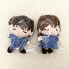 コナン　おすわりぬいぐるみ　工藤新一　毛利蘭　2点セット