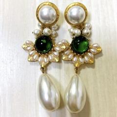 未使用♡ ピアス　レトロ　大きめ　ジュエリー　パーティ　インパクト　イヤリング