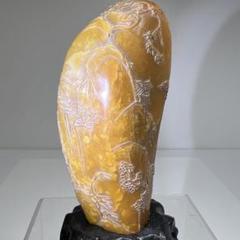 中国古玩 寿山石 寿山連江黄凍石 浮彫印材 中国古玩 寿山石 寿山連江黄凍石 浮彫印材