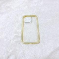 匿名配送❣️iPhone14 pro ケース　クリア　イエロー　ステッカー付き