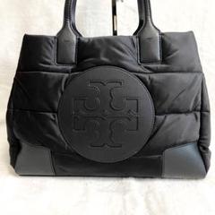 美品✨ トリーバーチ ナイロン トートバッグ パッファー キルティング 黒 A4のサムネイル