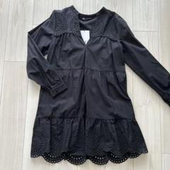 オンラインショップ 未使用！ZARA刺繍入り黒チュニック - メルカリ トップス
