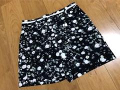 ダンスウィズドラゴン　レディース　ゴルフ　キュロット　パンツ　スカート　黒　花柄