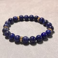 【匿名配送】ラピスラズリ8mm ブレスレット　天然石ブレスレットのサムネイル
