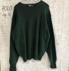 POLO ポロラルフローレン　ポニー刺繍　ニット　セーター　90s 　緑