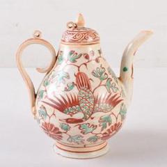 中国　呉須赤絵　花鳥文　執壷　水注瓶　C　R8154 中国 呉須赤絵 花鳥文 執壷 水注瓶 C R8154 - メルカリ