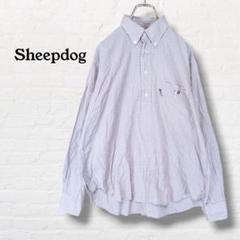 Sheepdog☆ボタンダウン長袖シャツ　犬【S】パープル