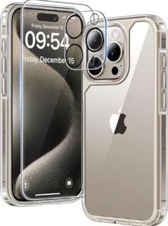 5イン1 iPhone 15 Pro用ケース プロテクター 6.1インチ クリア