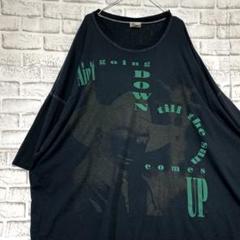 USA製90sヴィンテージTシャツ！シングルステッチブラック半袖古着6XL715のサムネイル