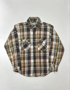 USA製　FIVE BROTHER XL 白黒　ストライプシャツ　三角タグ FIVE BROTHER XL 70~80年代 三角タグ ネルシャツ USA