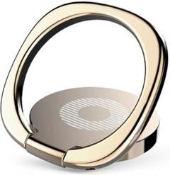 f) バンカーリング スマホリング ホールドリング 360度 ゴールド
