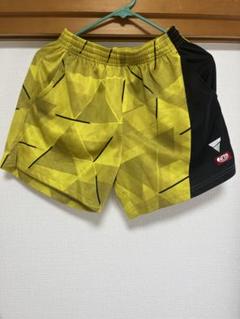 VICTAS 卓球ゲームパンツ　短パン L 黄色 黒 即日発送