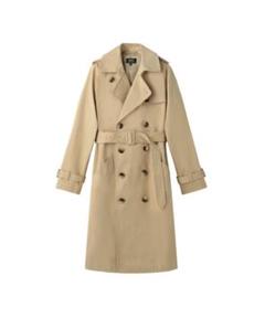 A.P.C. アーペーセー　トレンチコート　スプリングコート　コットン　ベージュ A.P.C. Greta トレンチコート | ニュートラル | FARFETCH JP