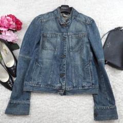 G4630*MADELEINE PRESS☆デニムジャケット☆Gジャン☆青ブルー