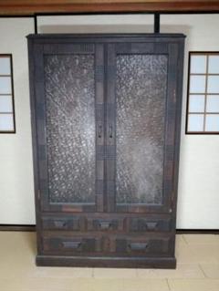 レトロ家具　本棚　書類棚　陳列ケース　木製　アンティーク家具