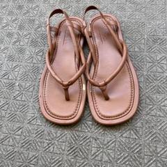 ZARA ブラウン トングサンダル