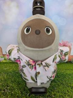 LOVOT ラボットの服ハンドメイド ヒッコリーサロペットパンツ（ネイビー） LOVOT ラボットの服ハンドメイドヒッコリーサロペットパンツ2点