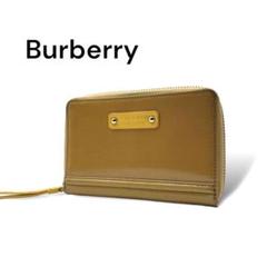 【極美品AA】Burberry バーバリー　長財布　ラウンドファスナー　G368