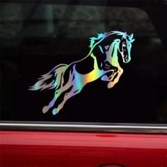 サラブレット 馬 カーステッカー 防水ステッカー