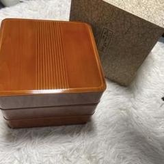 ほぼ未使用 茶道具 飛騨春慶塗 天然木製 三段 手持ち 重箱 元箱 新品未使用 春慶塗 重箱 三段 - メルカリ