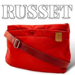 Russet ナイロン レッド レディース ショルダーバッグ 8357