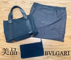 ✴︎ 美品 BVLGARI ブルガリ ロゴマニア ハンドバッグ ポーチ ✴︎