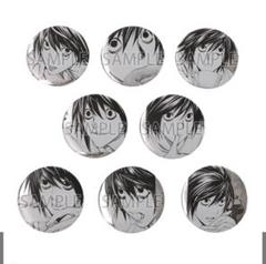 デスノート　ピンバッジ　L　ライト Yahoo!オークション - デスノートLマークピンバッジ DEATH NOTE
