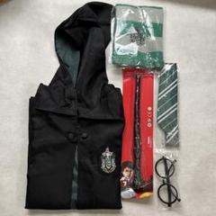 ハリーポッター風 コスプレ5点セット　ローブ　ネクタイ　杖付き　イベント　仮装