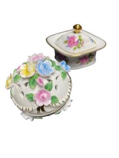 値下げ！ロイヤルアーデン (ROYAL ARDEN) ローズ柄小物入れ2個セット