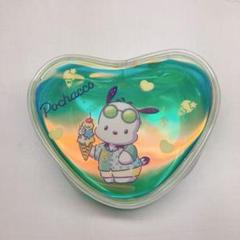 ⭐️happyくじ　サンリオ　クリアポーチ　ポチャッコ　グリーン